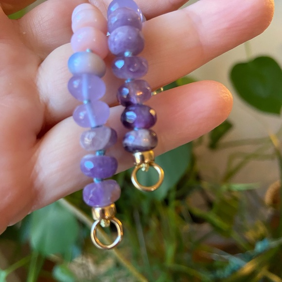 Tova Malibu 9" Gemstone Extender In Dreamy Greens and Lavender Colorway - Picture 7 of 13